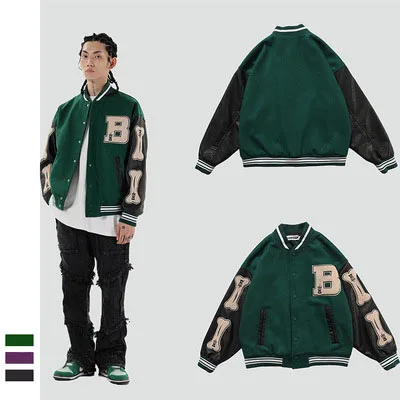 

baseball collage varsity letterman jacket Varsity Jacket woolen Varsity Jacket, As picture