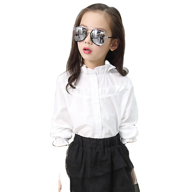 

Online Wholesale Shop China Manufacturer Party Wear Designer Ready Made White Blouse For Girls Kids