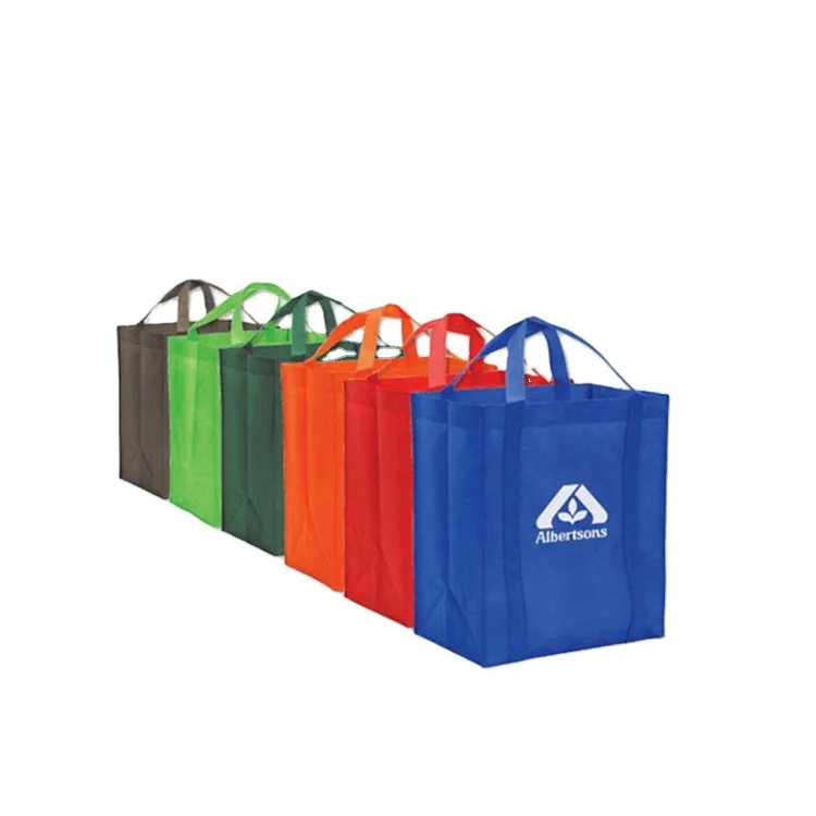 

Qetesh Custom Shopping Bags Logo Printed Wholesale Non Woven Bags, Customizable