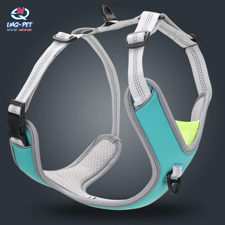 

Top Seller Reflective Soft Mesh Padded Dog Harness wholesale Pet Dog Harness adjustable Pet Dog Harness with Custom label, Orange, blue, grey