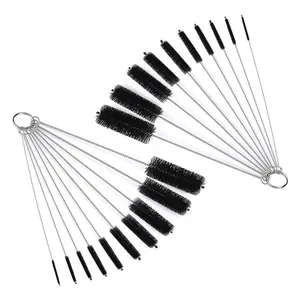 Image of 10PCS Nylon Tube Brush Drinking straw keyboard Cleaning Stainless Steel Straw Cleaning Brush
