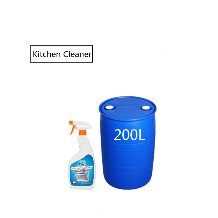 

200L Bulk drum Barrel Effective Eco-friendly 500ml Strong Oil Removal Cleaning Chemical Kitchen Spray Cleaner Liquid Detergent, Customized color