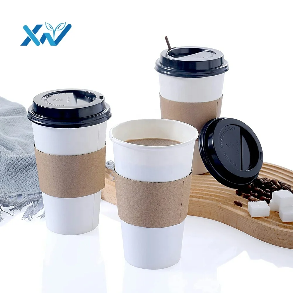 

Biodegradable To Go Recycle 8oz Logo Printed Wholesale Insulated Printed Coffee Paper Cup With Lid For Hot Drink