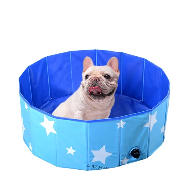 

large dog bathing tub pvc portable foldable plastic dog swimming pool outdoor, Blue, pink