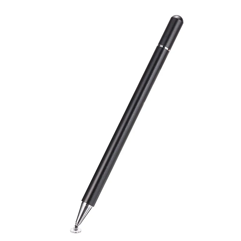 

New Design Precision Fine Disc Tip Pencil Metal Universal Touch Screens Tablet Stylus Pens for Apple iPad Galaxy Kindle Fire HDX, Black / white
