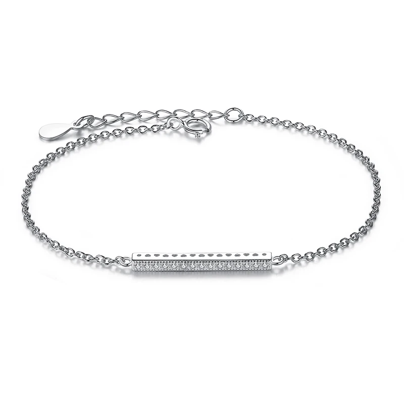 

Gold Color Chain Link Bracelet for Women Ladies Shining Classic Eternity Bar Cubic Zircon Crystal Girls