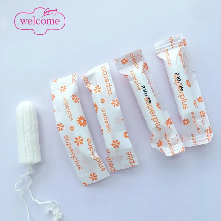 

Private Label GOTS Certified Organic Cotton Tampon Comfort Silk Touch Feminine Hygiene Organic Super Tampons