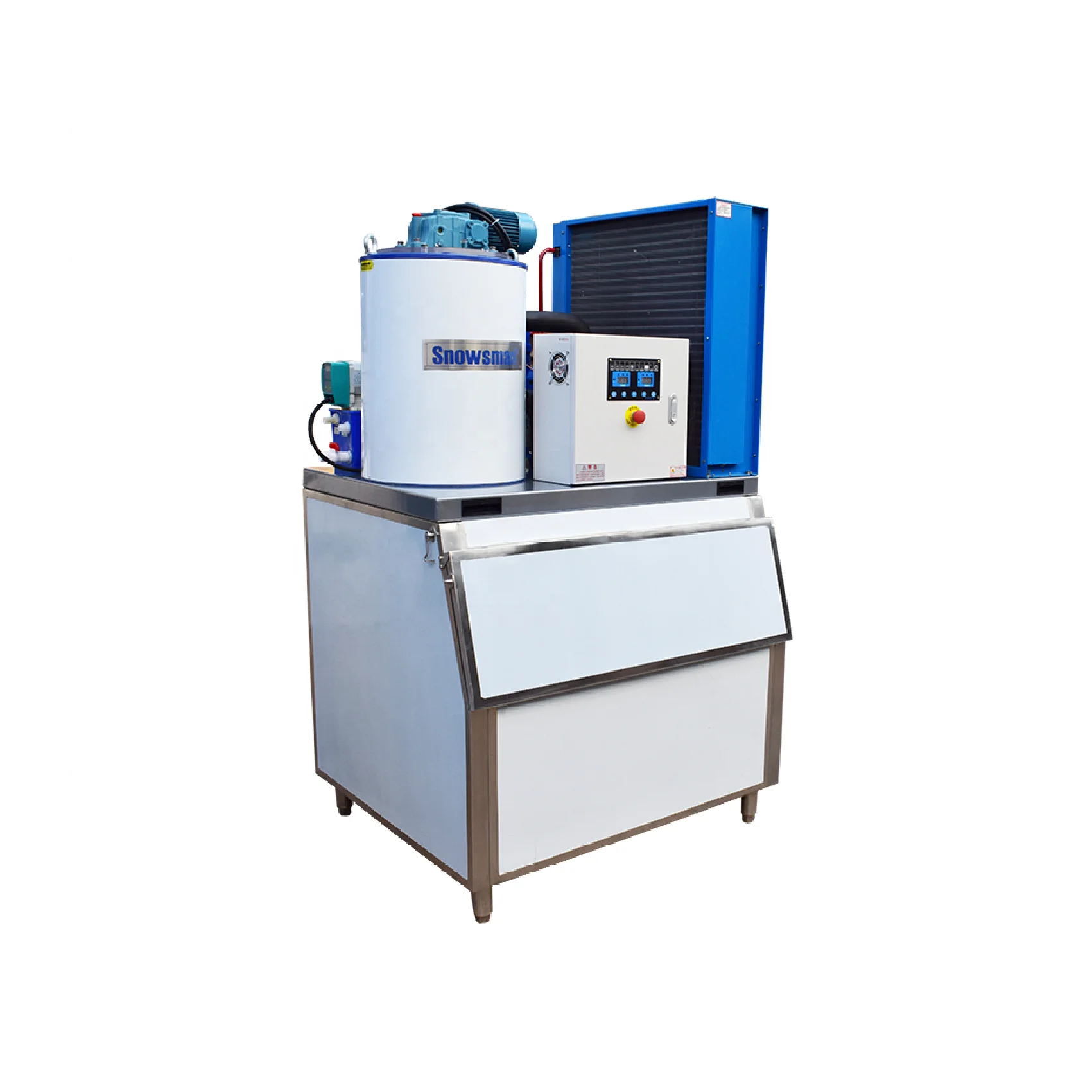Fully Automatic Flake Ice Machine 1 Ton Per Day Big Capacity Flake Ice