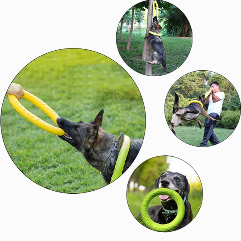 

Dog Toy Flying Discs EVA Dog Training Ring Puller Resistant Bite Floating Toy Puppy Outdoor Interactive Ring Toy Pet Accessories