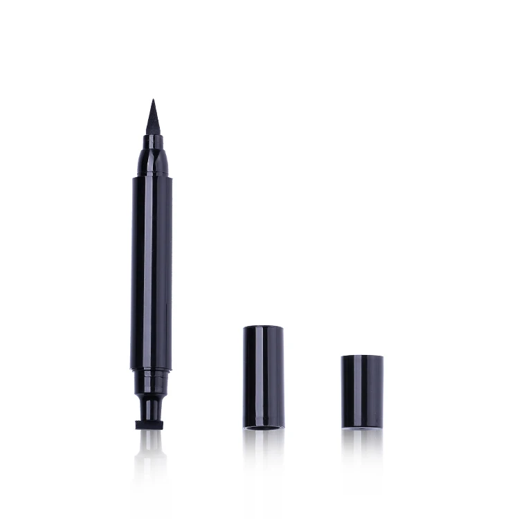 

Custom logo professional make up eye liner pencil OEM China free sample 15 colors 2 in 1 waterproof eyeliner stamp
