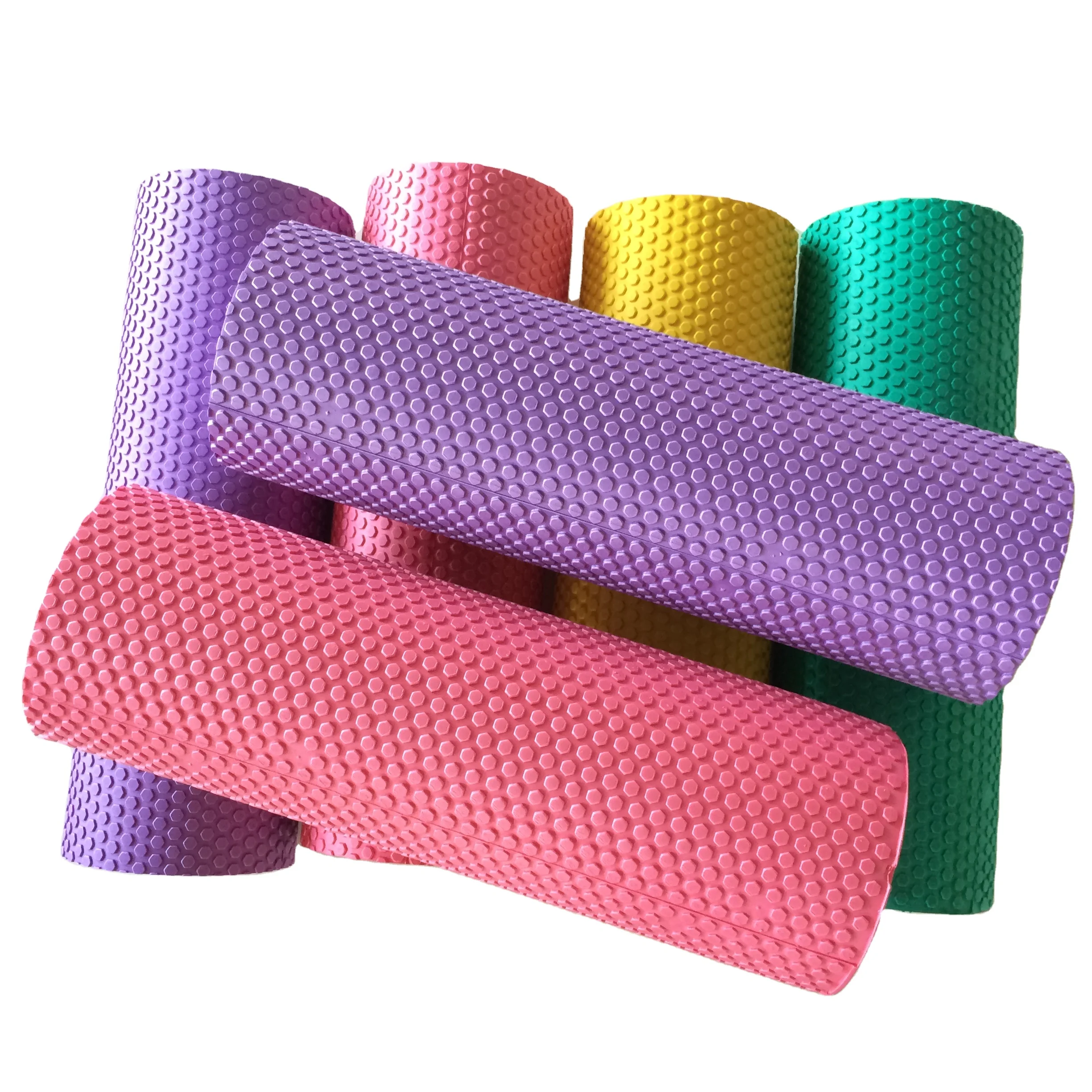 

Round EVA massage roller home gym fitness pilates yoga soft massage foam roller