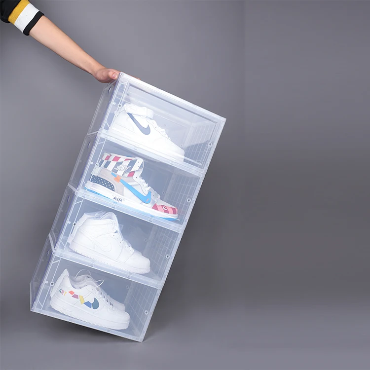 

TL5689 custom made collapsible clear case shoe box