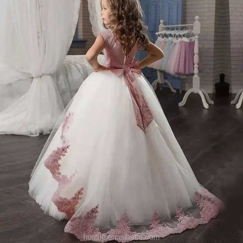 Kids Bridesmaid Flower Girls Wedding Dresses For Party Dress Summer Children Clothes 2019 Winter Kids Dresses For Girls Clothing