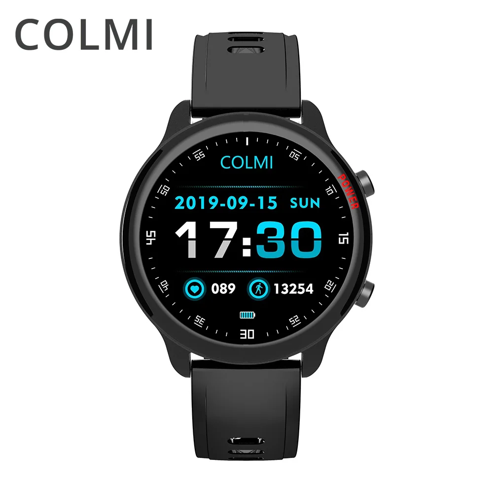 

COLMI SKY 4 Fitness Tracker Smart Watch Heart Rate Monitor BT 4.0 Clock Sport Men Smartwatch Screen IP67 Waterproof 1.52 Inch, Black