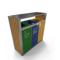 

China online selling plastic dustbin industrial garbage recycle sort bin