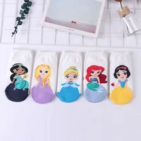 

Wholesale new style cartoon anime princess cotton ankle socks women