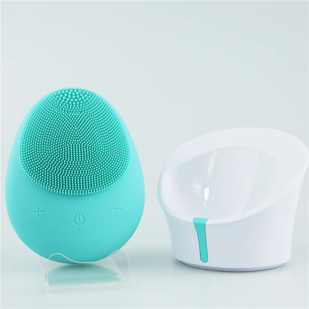 

Silicone Ultrasonic Rechargable Facial 5 In 1 Face Cleansing Brush