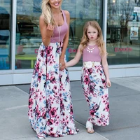 

2019 Mother Daughter Clothing Kids Parent Child Mom Daughter Matching Dresses