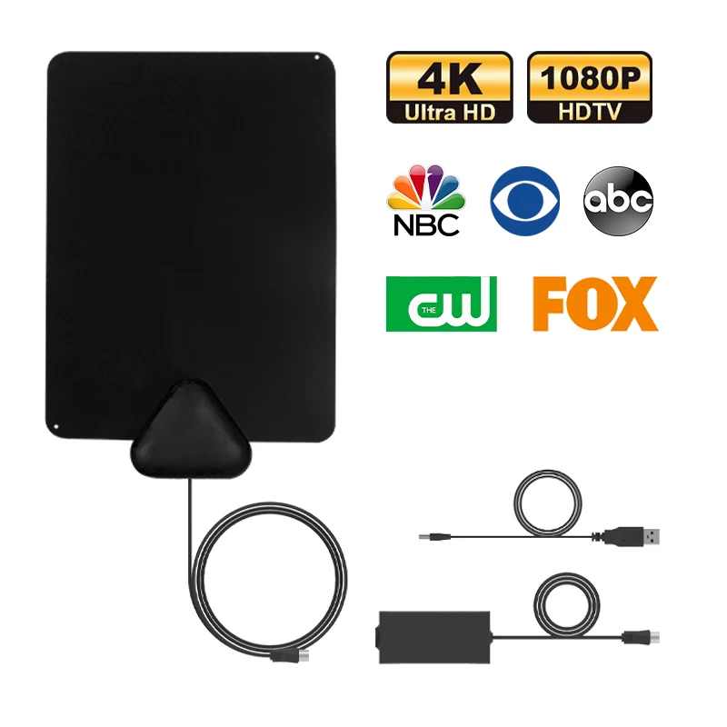 

GREENTEK Hot Sell Hight Gain Home Electric Paper Thin Indoor TV Antenna for Digital Use