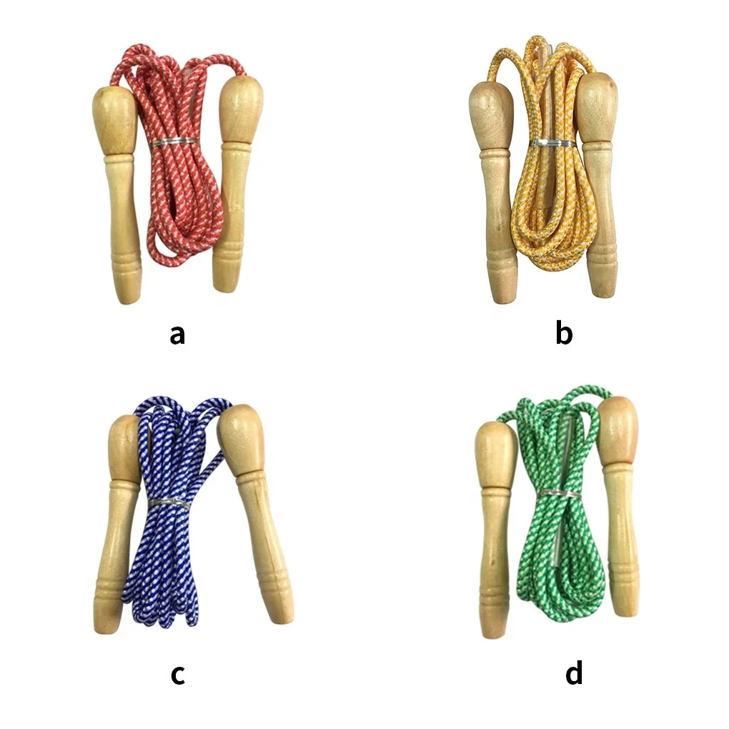 

Male and female fitness skipping rope indoor sports exercise wooden handle adjustable skipping rope outdoor skipping rope, Black yellow