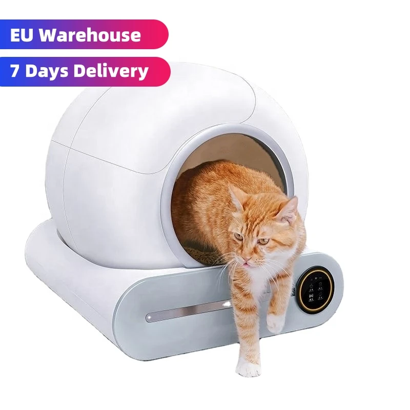 

Newest Arrival Large Automatic Cat Toilet Self-cleaning Intelligent Heath Monitor Cat Litter Box with App Remote Control