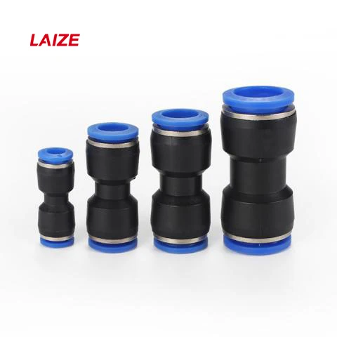 

PU Union Straight Plastic Pneumatic quick Fitting Air Connectors for Pipe Connection