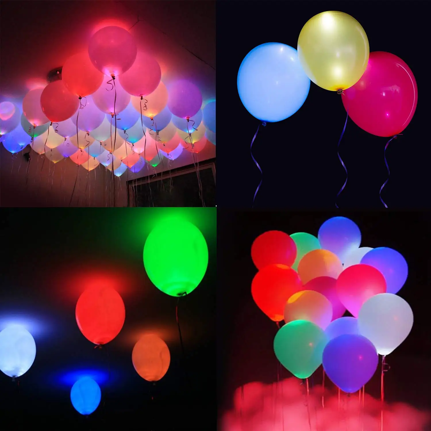 Passed Ce&rohs Led Light Up Balloons Inflatable With Helium Or Air For