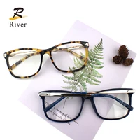 

Italian Designer Vintage Stylish Fancy Demi Pattern Clear Lenses Acetate Optical Eyeglasses Frame for Men Women