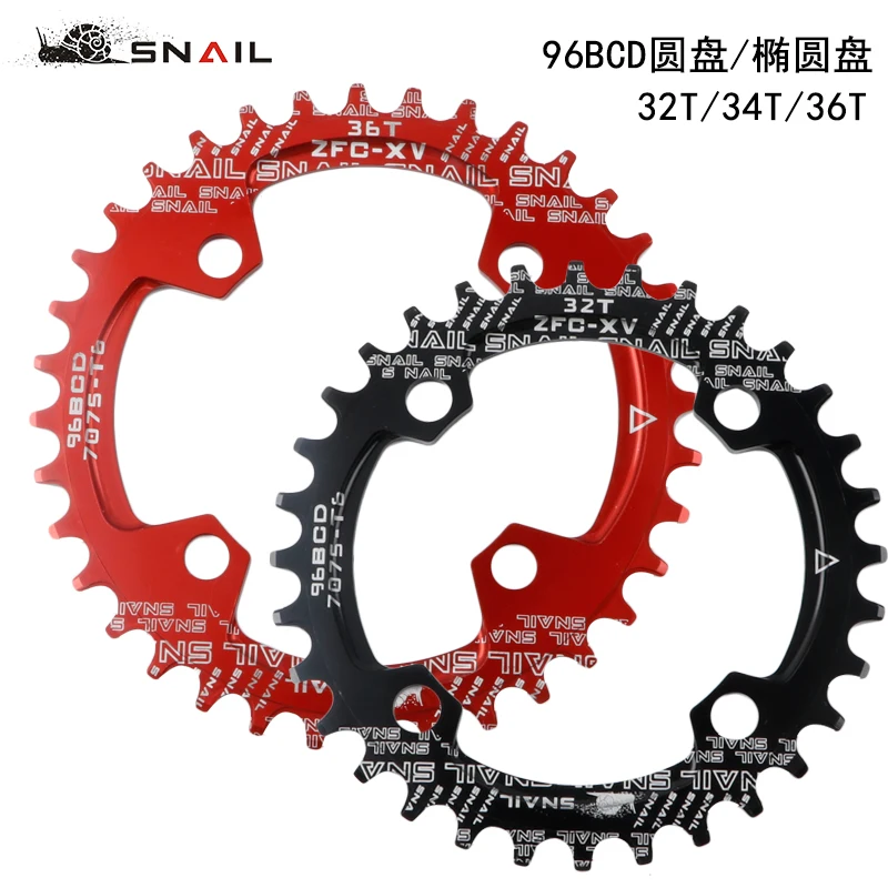 

SNAIL mountain bike single chain wheel 96/104bcd disc oval disc 32T/34T/36T/38T/40T/42T sprocket bicycle accessories