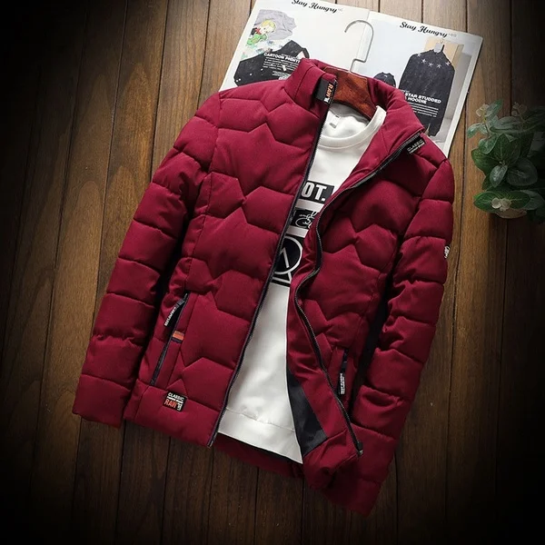 Men's Padded Jacket Autumn Winter Warm Cotton Coat For Men_voghion.com