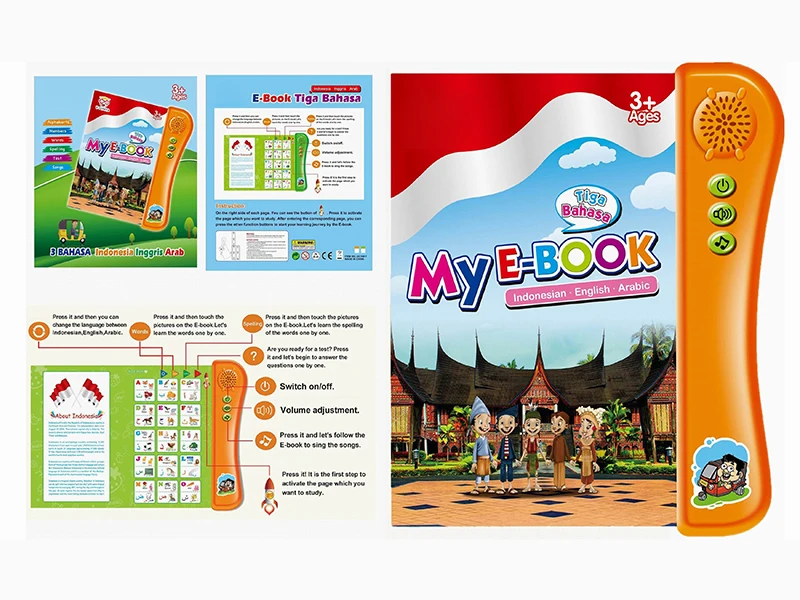 Child Intelligent Educational Electronic Touch Y Book Learning Machine