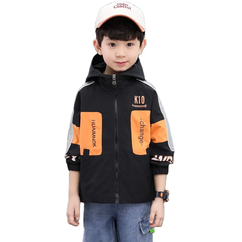 

Spring and autumn boy's jacket boy western style jacket trendy tops