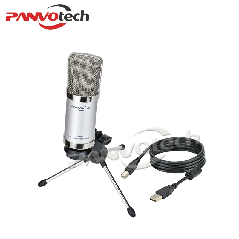 

Panvotech USB Condenser Microphone for computer / laptop (windows, iOS) with tripod stand