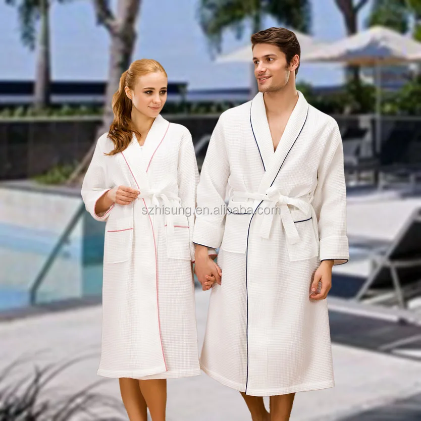 Factory Wholesale Hotel Waffle Bathrobe/ Oem Cheap Cotton Bathrobe