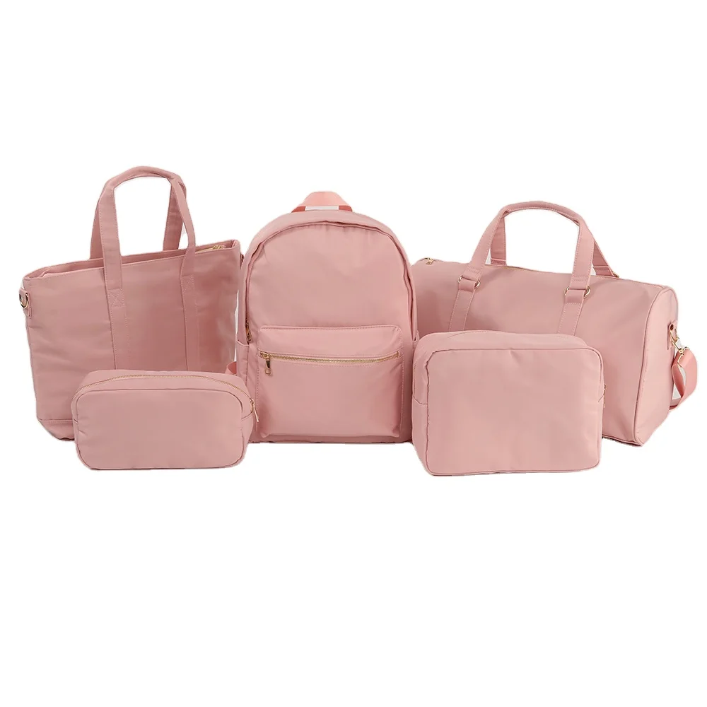 

Multi Function Factory Directly Girls Teenager Women Adjustable Shoulder Nylon Custom Waterproof Backpack Ladies Backpacks, Baby pink, dark pink, ice blue,khaki, nude,lilac, mint, black
