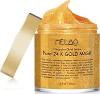 

MELAO Private label crystal collagen pure 24k gold facial mask for face care