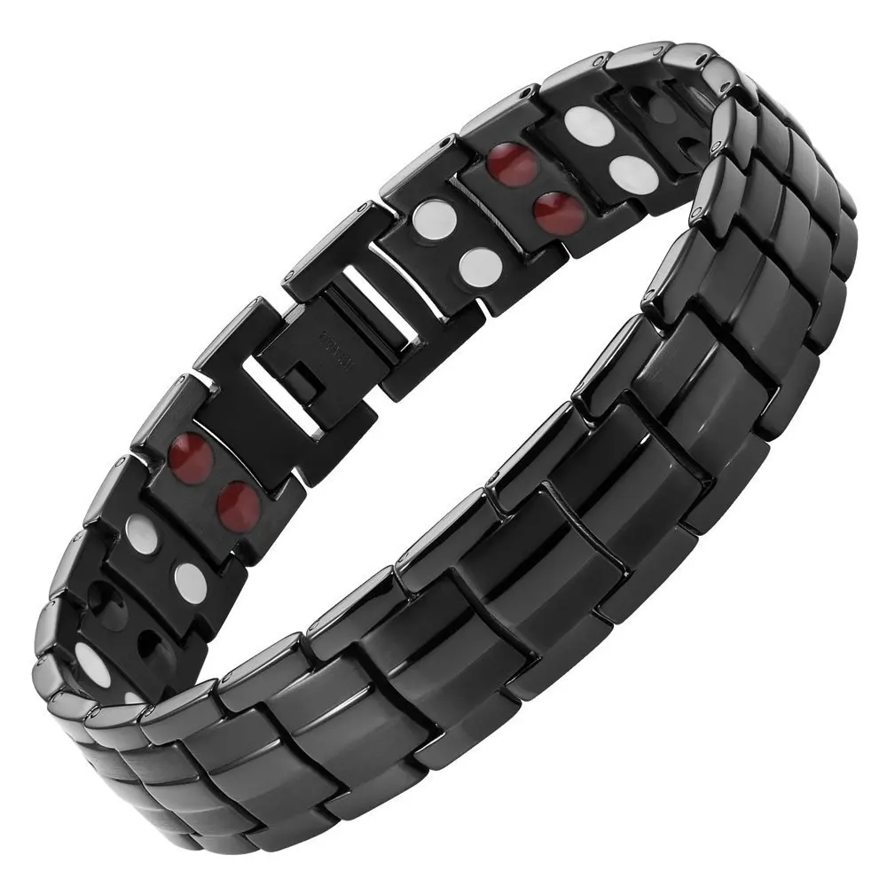 

Best Selling Stainless Steel Bangles Titanium Steel Magnetic Energy Therapy Bangles Bracelets for Men, Picture