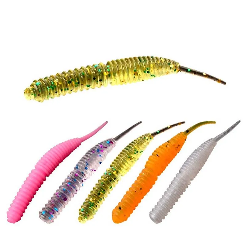

Pintail Soft Bait 60mm 1.2g 60pcs/bag Sea Fish Lures Pin Worm Soft Baits Night Time Fishing Lure, 4 colors