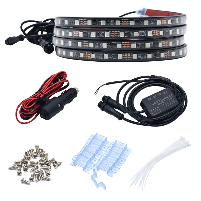 Car Exterior Led Strip RGB SMD5050 Car Atmosphere Strip Lights Smart Bluetooth APP Controlled Waterproof LED Strip for Car