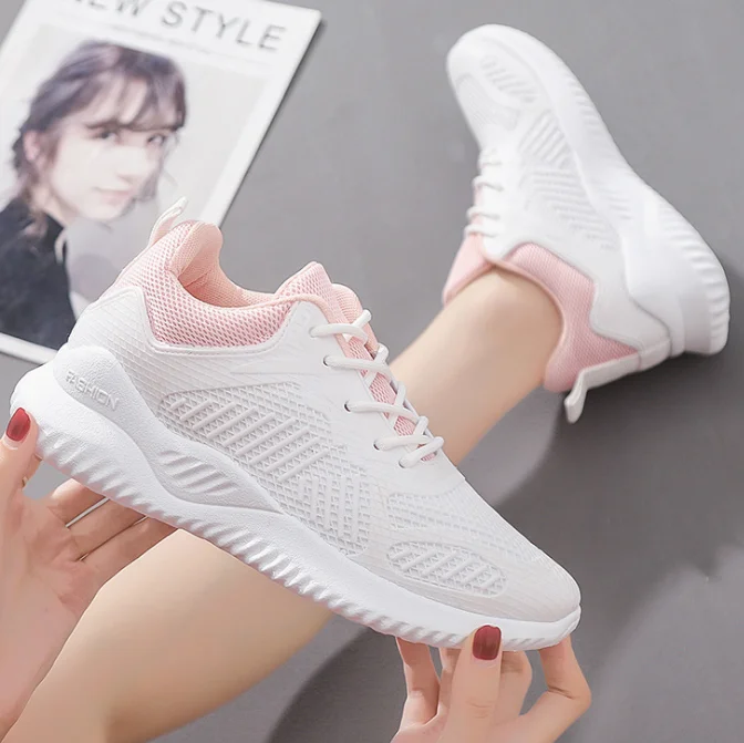 

The new style Korean running shoes girl breathable women sports shoes