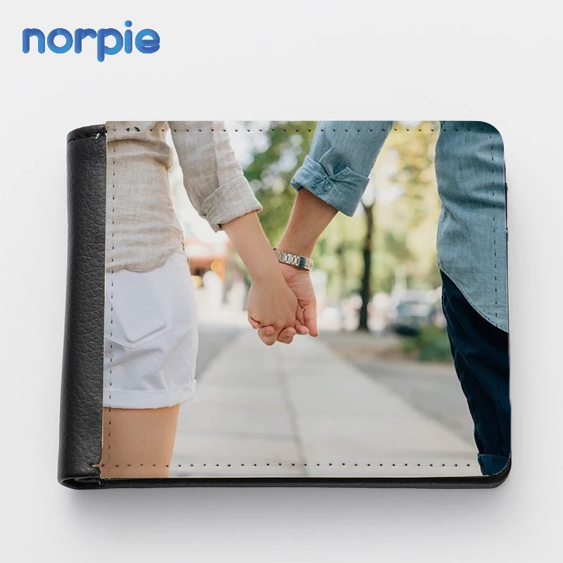 

2021Wholesale Wallet Sublimation Blanks Faux Leather Single-side Wallet for Mens