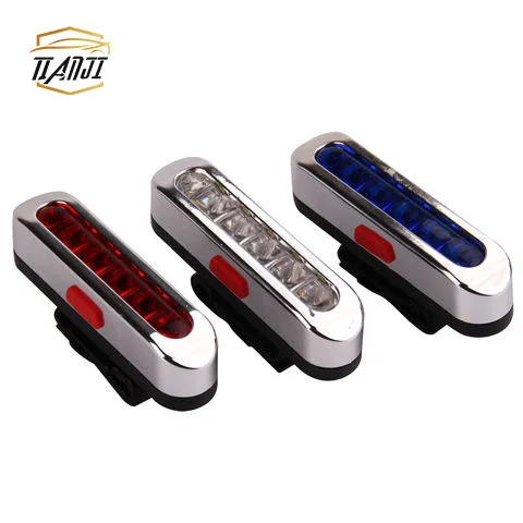 

Waterproof Bicycle Led Usb Rechargeable Cycling Light Bike Accessories Light, Black