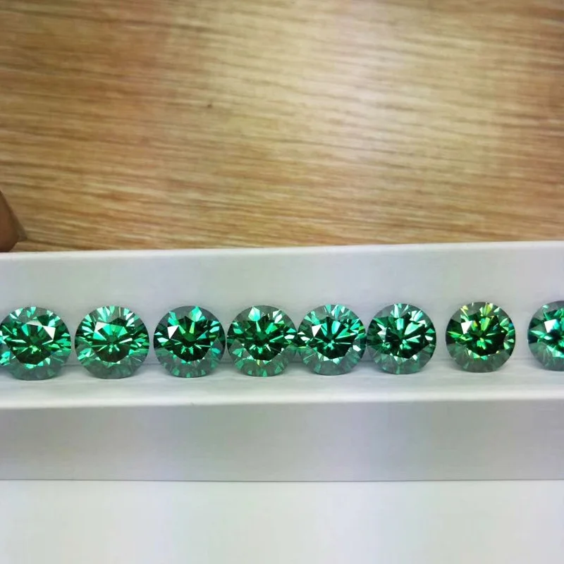 

Lab Grown loose moissanite diamond Best selling products dark green moissanite gemstone price