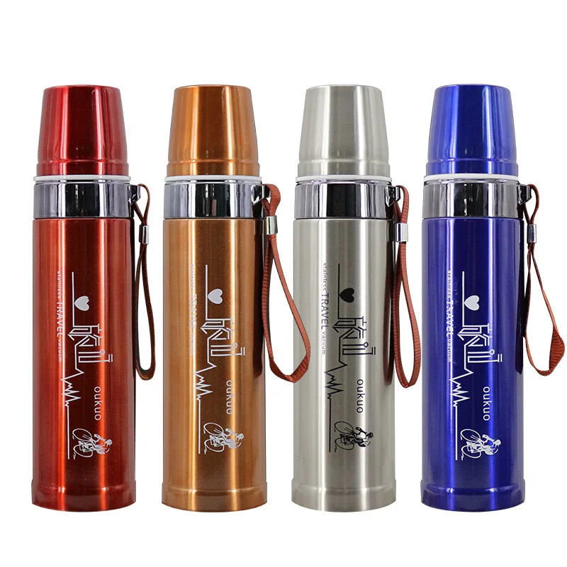 

Custom Logo 750ml Wholesale Coffee Travel Camping Water Bottle Insulated Stainless Steel Vacuum Flask Thermo