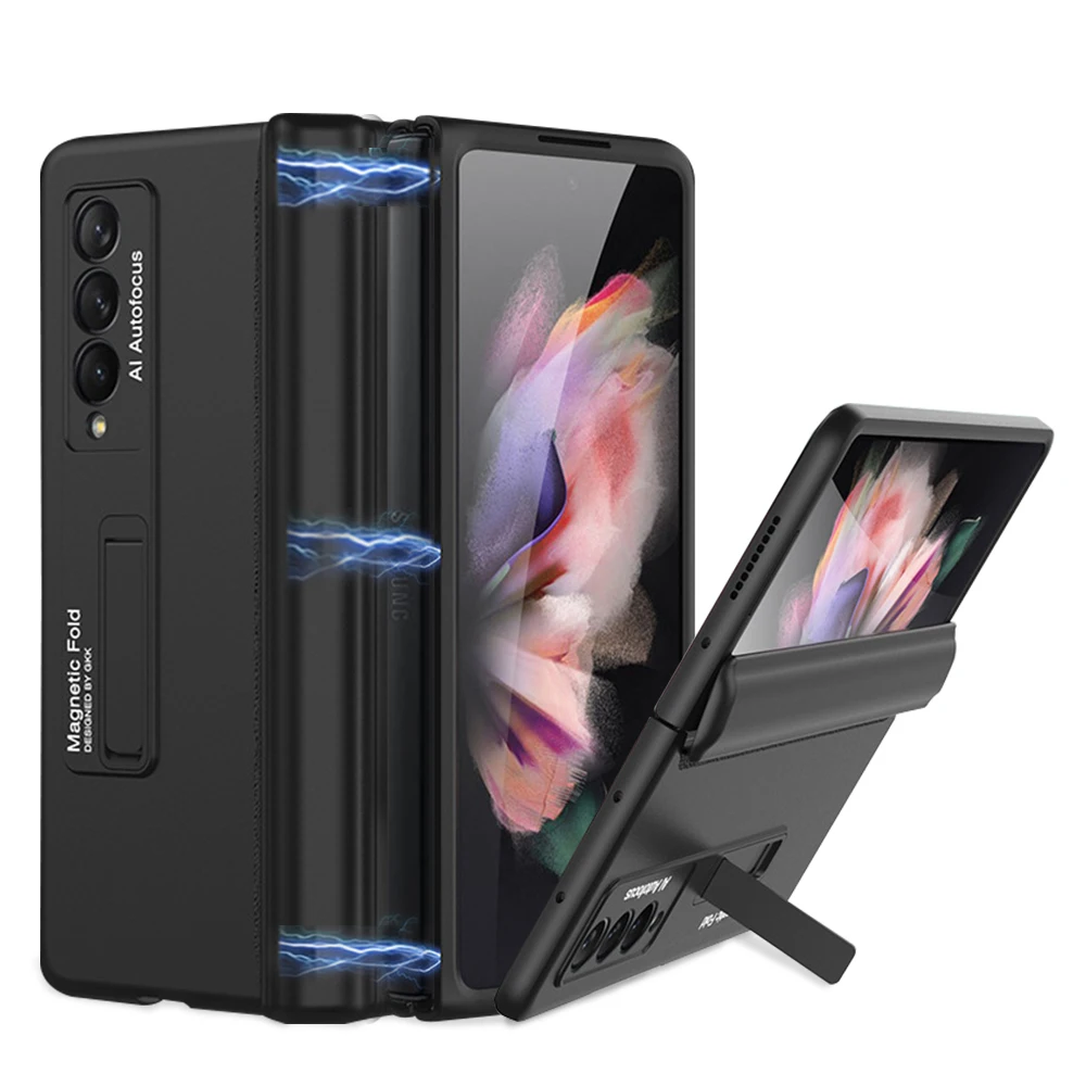 

Full Cover Holder Shockproof Protective Magnetic Waterproof Wholesale Mobile Phone Case For Galaxy Z Fold 3 5g, Multi