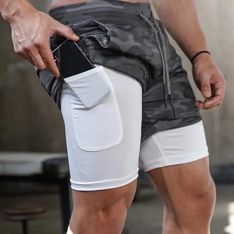 

Blank Custom Logo men's shorts 2 In 1 Lined Athletic Sports boys shorts Mesh Jogger Pants Gym Men Running Shorts, As you wish