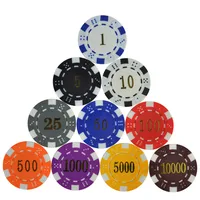 

11.5g/pc ABS Gilding Dice Poker Chips Coins Texas Poker Jeton Games Fichas Casino Black Jack Metal Coins