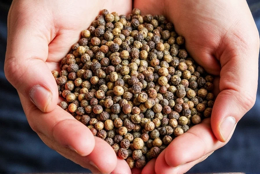 Freshly ground pepper on a steak