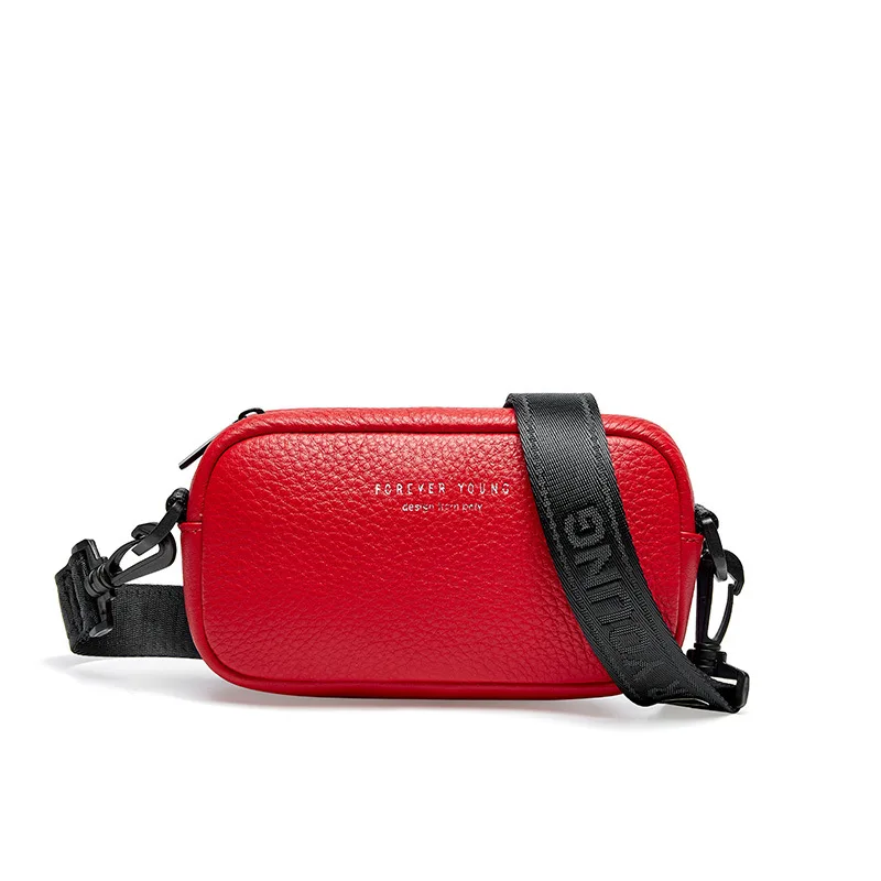 

TS4097 2020 New Arrivals Cowhide Leather Wide Strap Shoulder Small Ladies Handbags Super Mini handbags for women