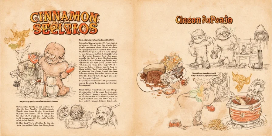 Cinnamon sticks and grinder on wooden table